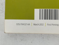 2013 Ford Escape Owners Manual Book Guide P/N:DJ5J 19A321 AA OEM Used Auto Parts - Oemusedautoparts1.com