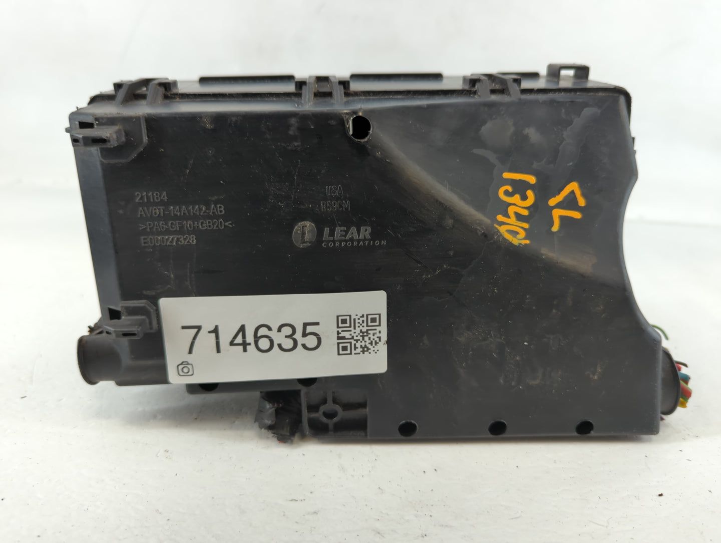 2013-2016 Ford Escape Fusebox Fuse Box Panel Relay Module P/N:AV6T-14A067-AC Fits Fits 2013 2014 2015 2016 OEM Used Auto Par