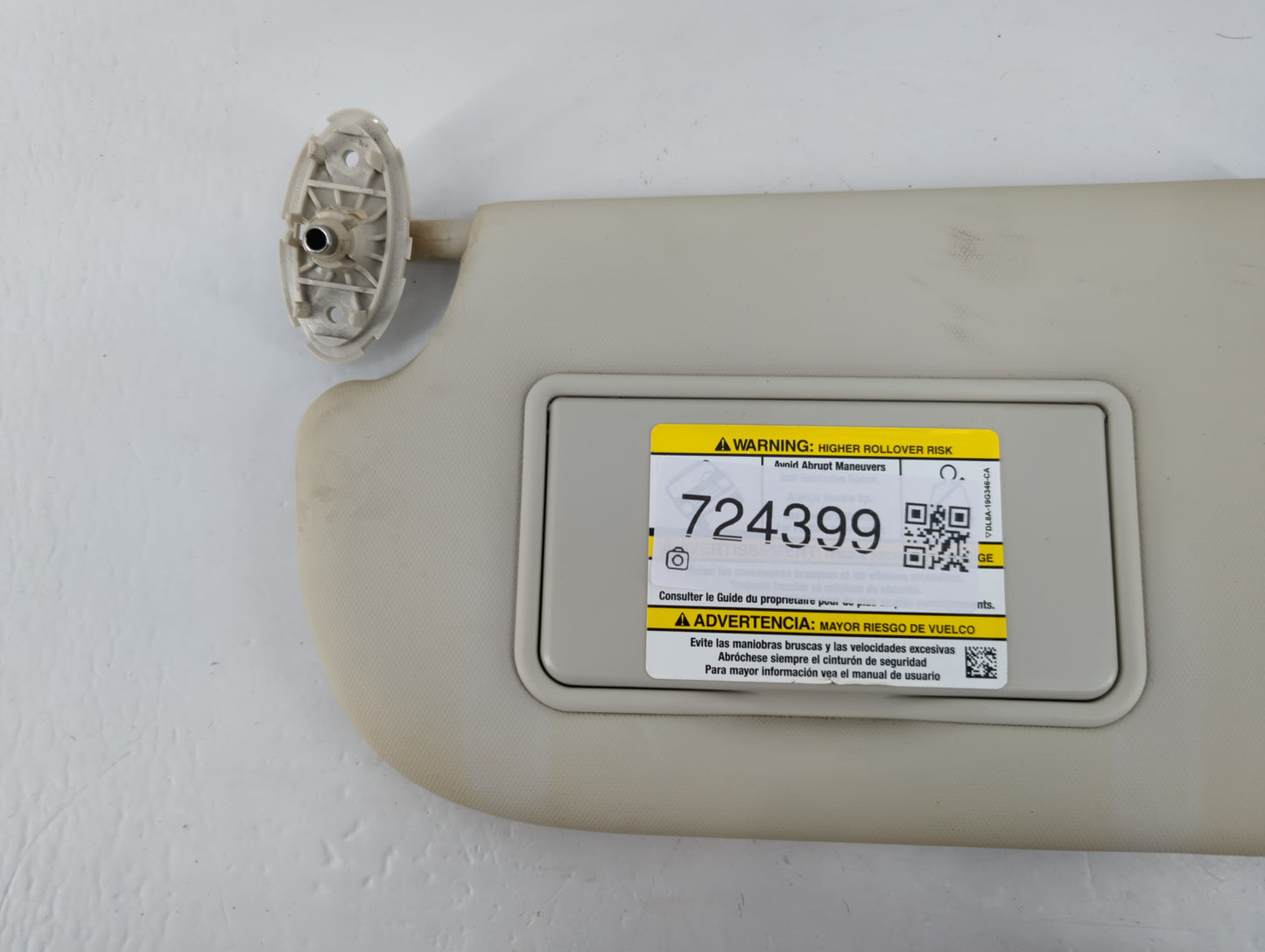 2013-2019 Ford Escape Sun Visor Shade Replacement Driver Left Mirror Fits Fits 2013 2014 2015 2016 2017 2018 2019 OEM Used A