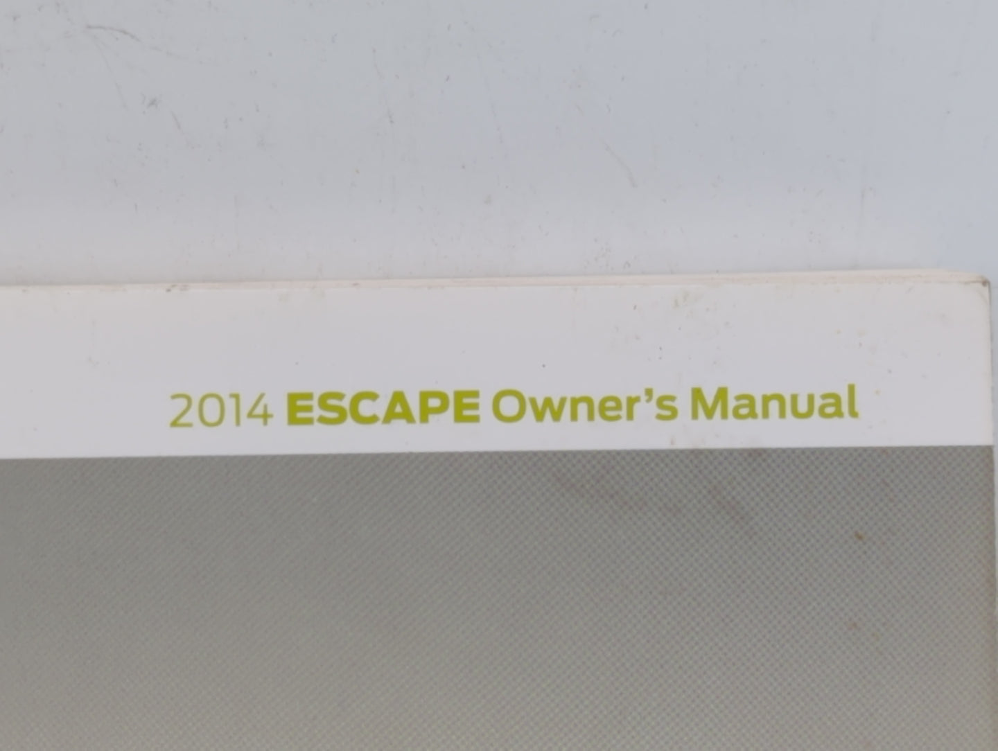 2013 Ford Escape Owners Manual Book Guide P/N:EJ5J 19A321 AB OEM Used Auto Parts - Oemusedautoparts1.com