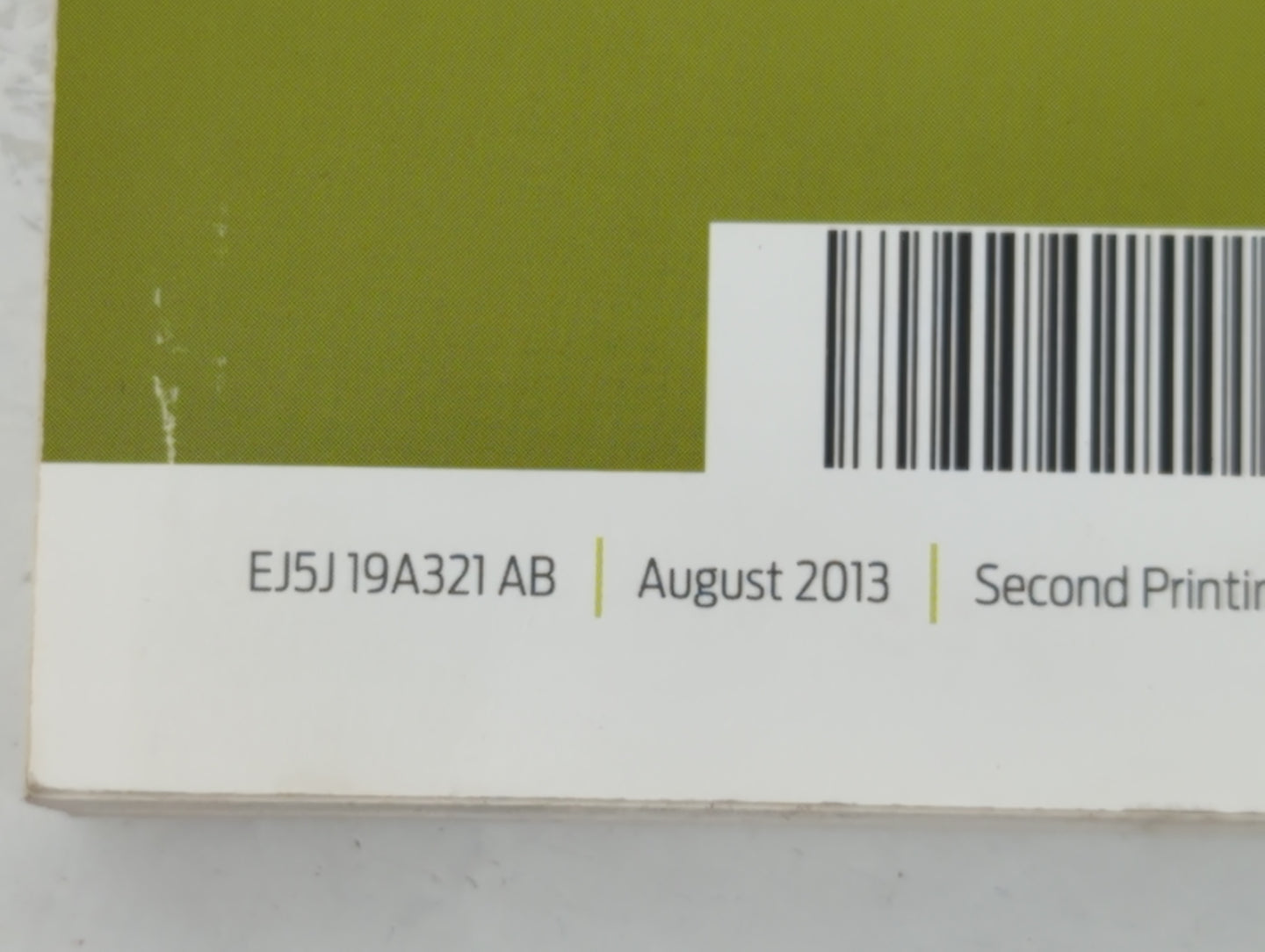 2013 Ford Escape Owners Manual Book Guide P/N:EJ5J 19A321 AB OEM Used Auto Parts - Oemusedautoparts1.com