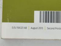 2013 Ford Escape Owners Manual Book Guide P/N:EJ5J 19A321 AB OEM Used Auto Parts - Oemusedautoparts1.com