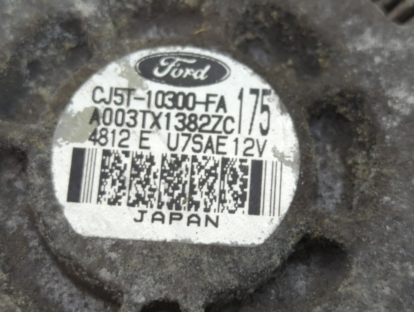 2013-2019 Ford Escape Alternator Replacement Generator Charging Assembly Engine OEM P/N:CJ5T-10300-FA Fits OEM Used Auto Par