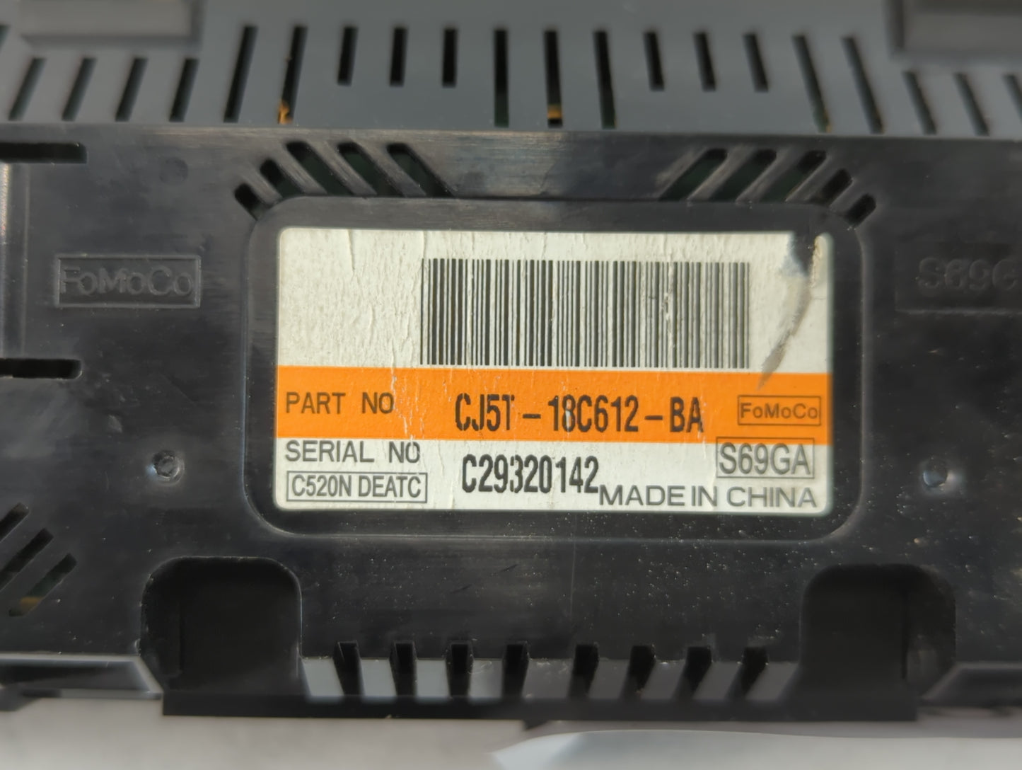 2013 Ford Escape Climate Control Module Temperature AC/Heater Replacement P/N:CJ5T-18C612-BA Fits OEM Used Auto Parts - Oemu