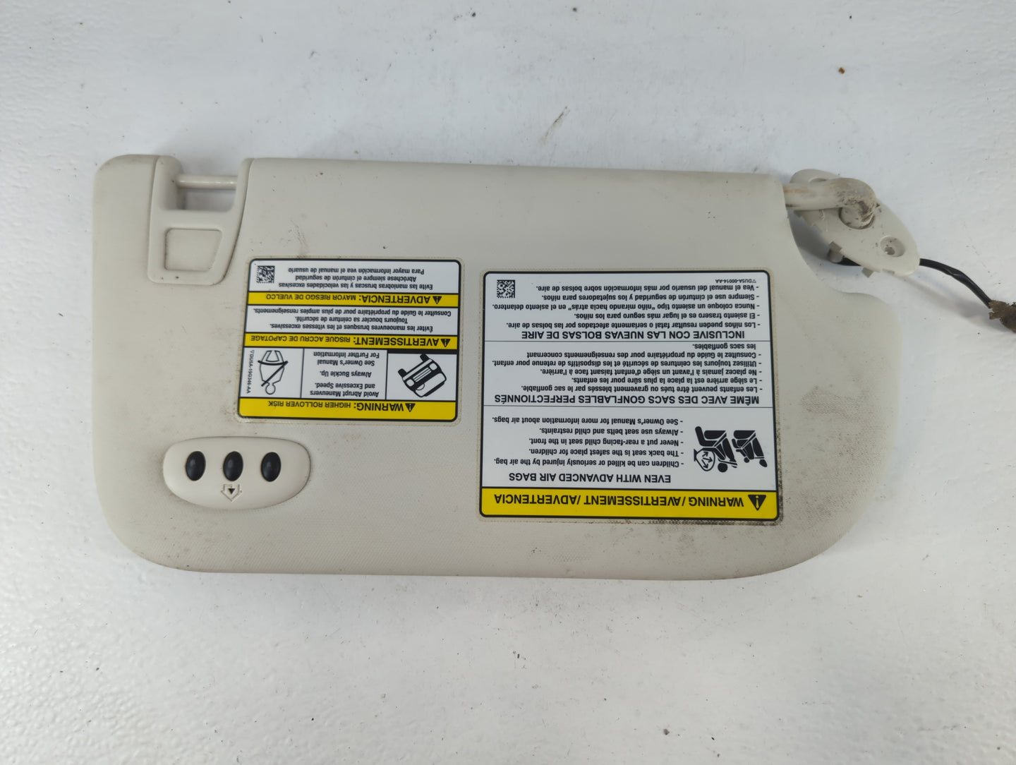 2013-2019 Ford Escape Sun Visor Shade Replacement Passenger Right Mirror Fits Fits 2013 2014 2015 2016 2017 2018 2019 OEM Us