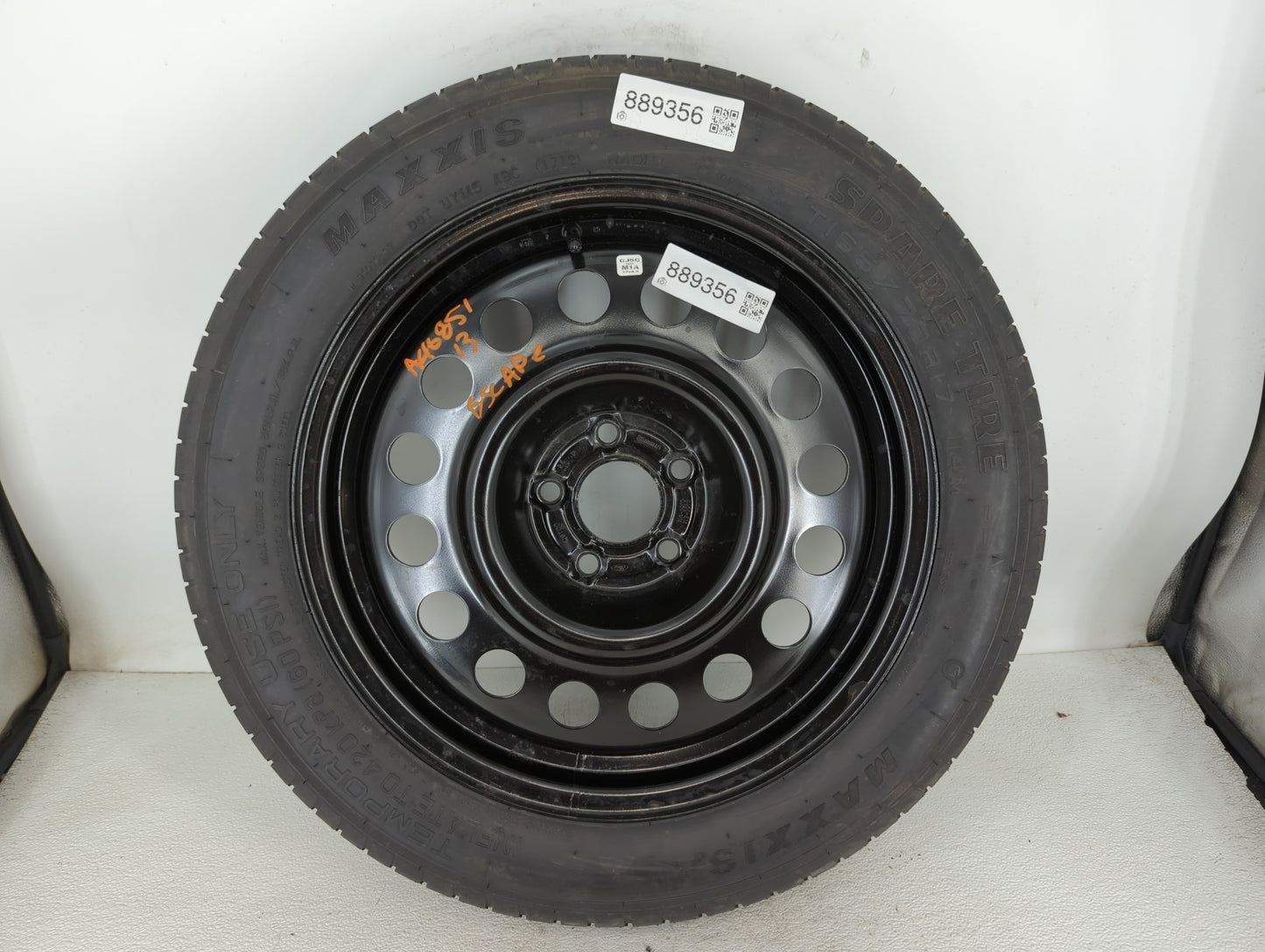 2013-2019 Ford Escape Spare Donut Tire Wheel Rim Oem - Oemusedautoparts1.com