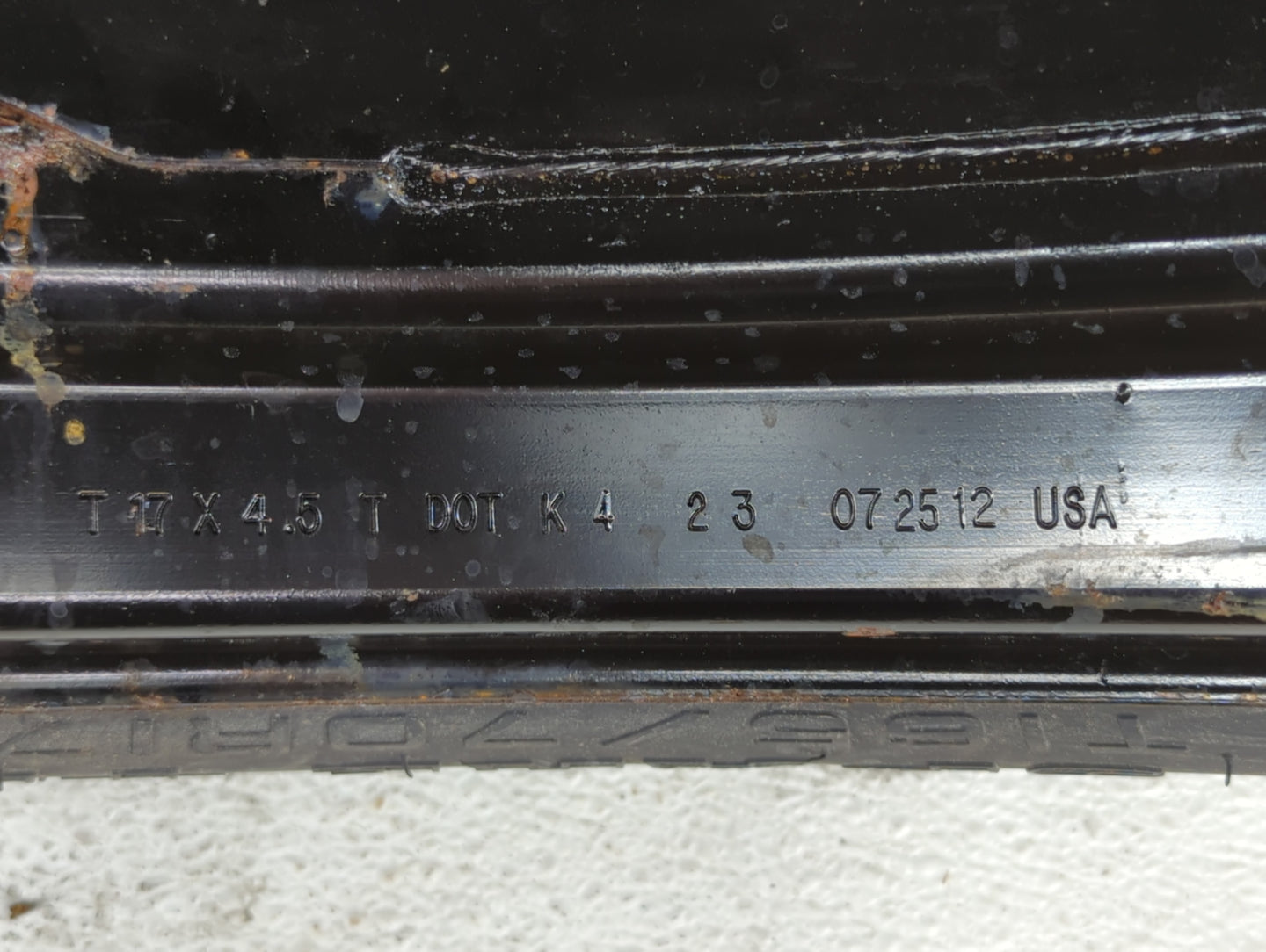 2013-2019 Ford Escape Spare Donut Tire Wheel Rim Oem - Oemusedautoparts1.com