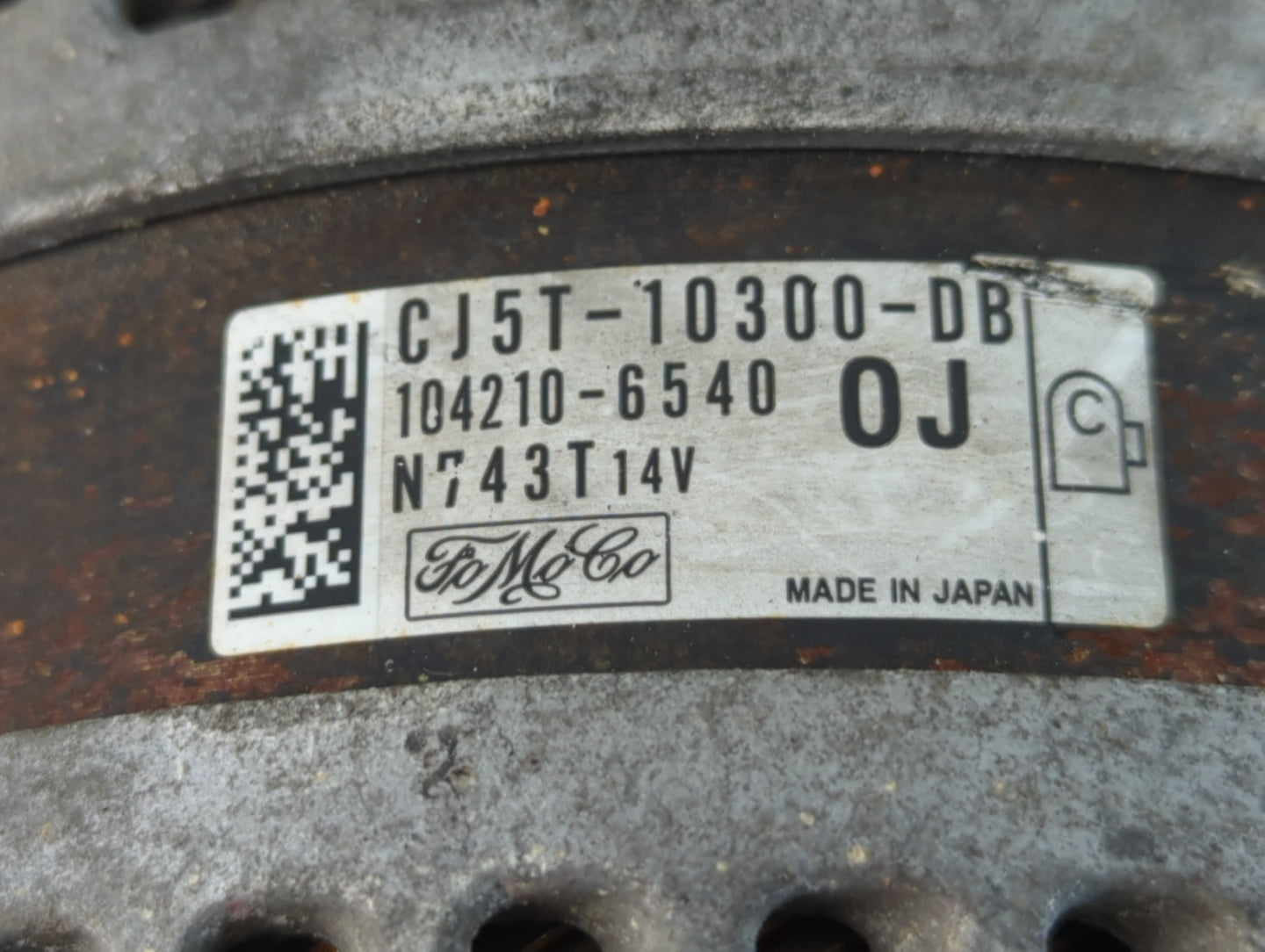 2013-2019 Ford Escape Alternator Replacement Generator Charging Assembly Engine OEM P/N:104210-6540 CJ5T-10300-DB Fits OEM U