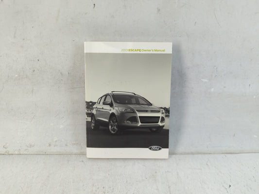2013 Ford Escape Owners Manual Book Guide P/N:DJ5J 19A321 AA OEM Used Auto Parts - Oemusedautoparts1.com