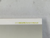 2013 Ford Escape Owners Manual Book Guide P/N:DJ5J 19A321 AA OEM Used Auto Parts - Oemusedautoparts1.com