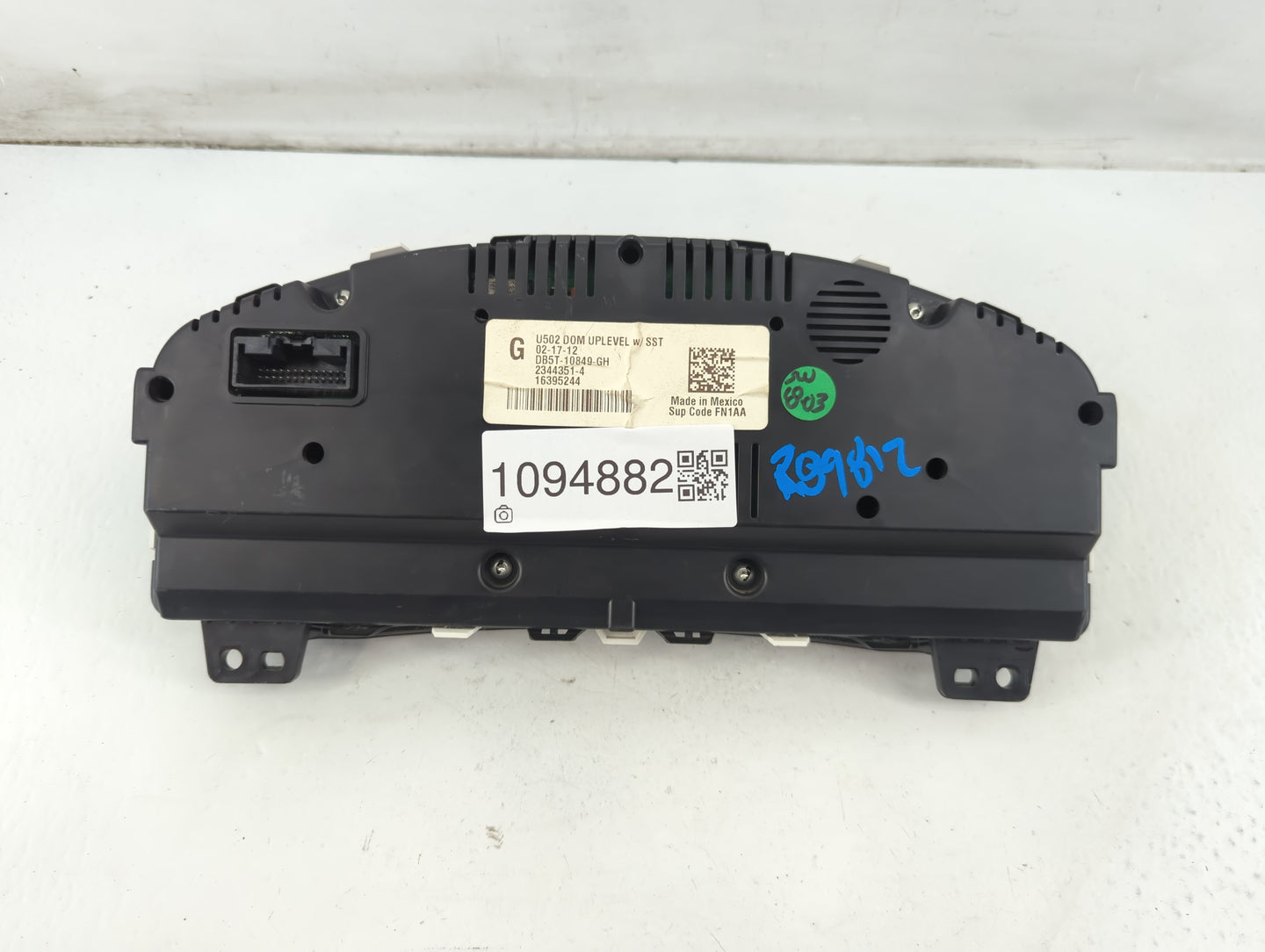 2013 Ford Explorer Instrument Cluster Speedometer Gauges P/N:DB5T-10849-GH Fits OEM Used Auto Parts - Oemusedautoparts1.com