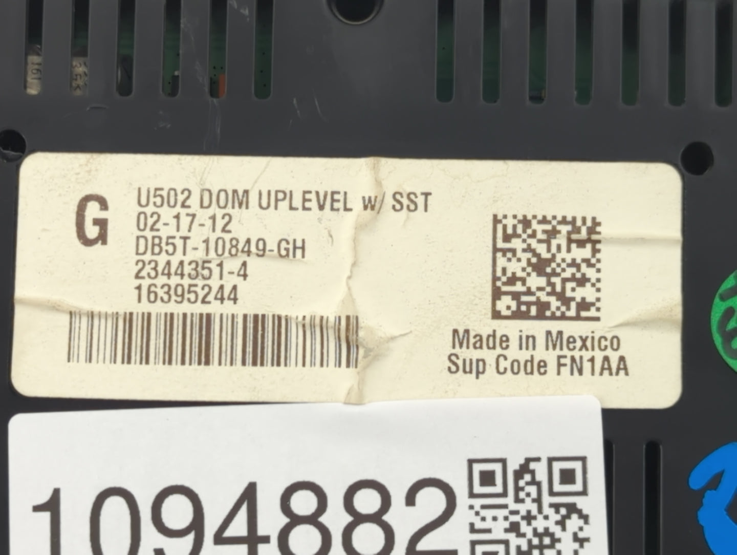 2013 Ford Explorer Instrument Cluster Speedometer Gauges P/N:DB5T-10849-GH Fits OEM Used Auto Parts - Oemusedautoparts1.com
