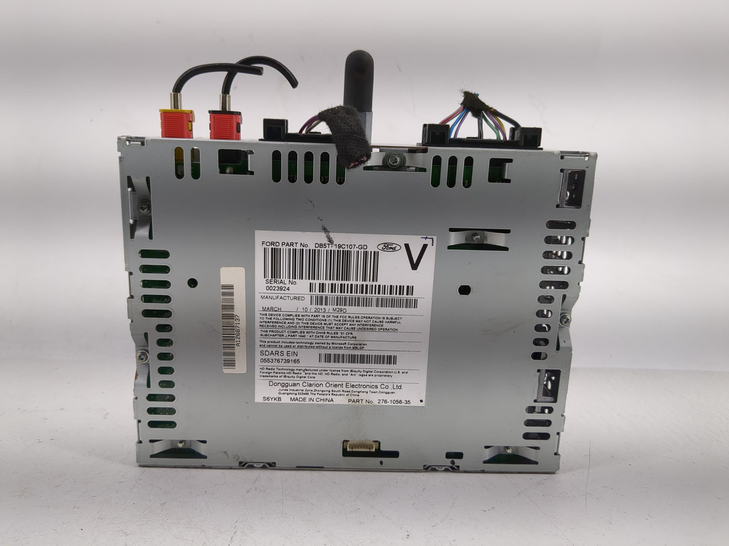 2013 Ford Explorer Radio AM FM Cd Player Receiver Replacement P/N:DB5T-19C107-GD Fits OEM Used Auto Parts - Oemusedautoparts