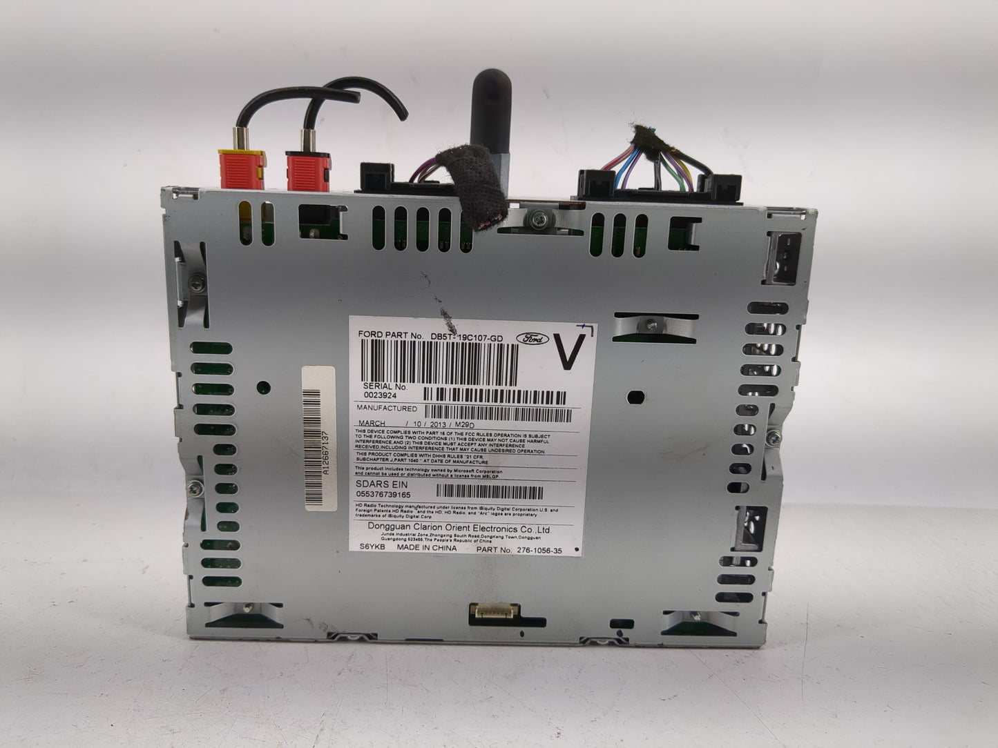2013 Ford Explorer Radio AM FM Cd Player Receiver Replacement P/N:DB5T-19C107-GD Fits OEM Used Auto Parts - Oemusedautoparts