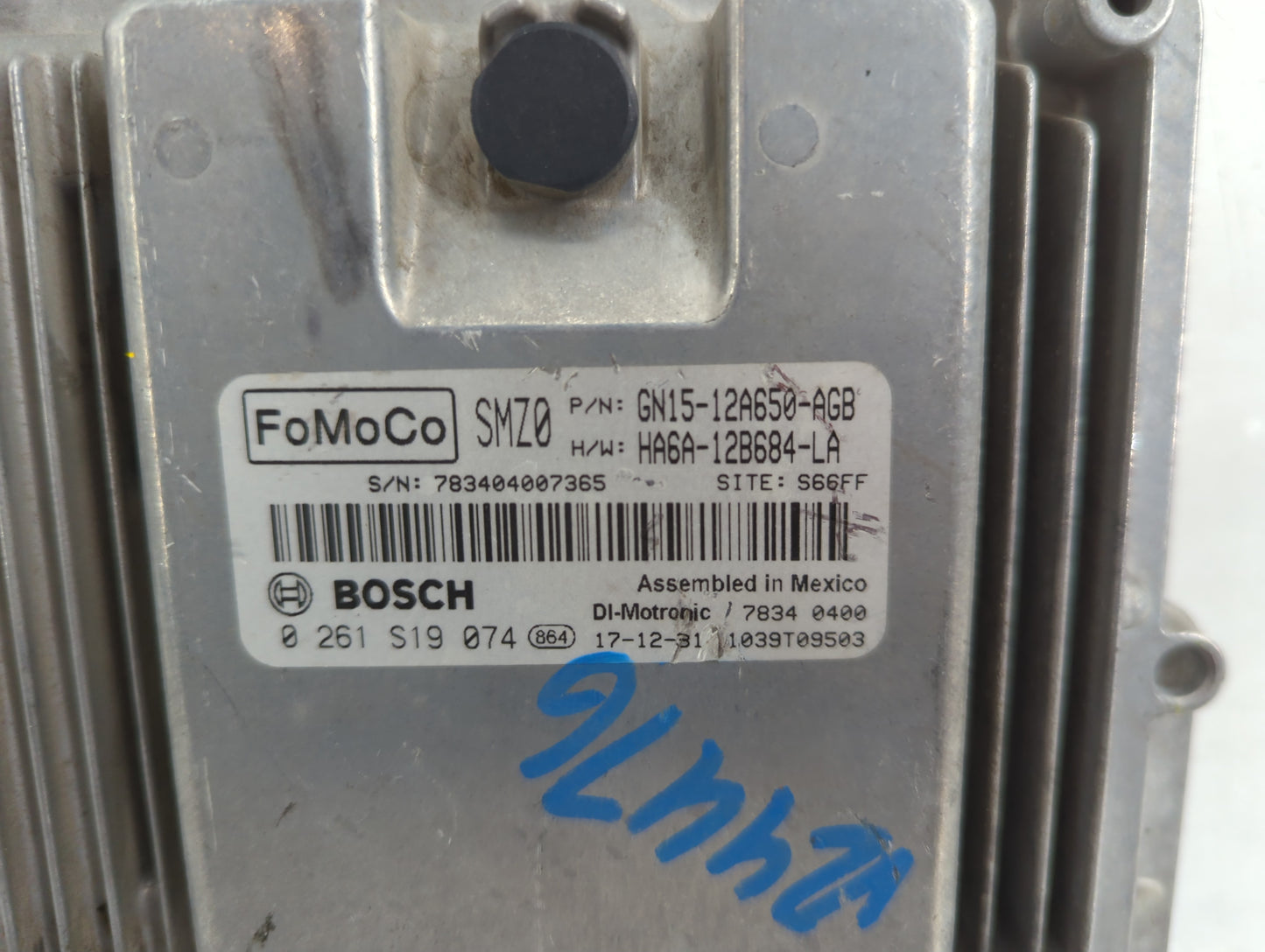 2013-2015 Ford Explorer PCM Engine Control Computer ECU ECM PCU OEM P/N:CU5T-14A624-BA 0 261 S19 074 Fits OEM Used Auto Part