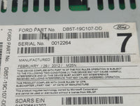 2013 Ford Explorer Radio AM FM Cd Player Receiver Replacement P/N:DB5T-19C107-DD Fits OEM Used Auto Parts - Oemusedautoparts