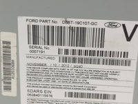 2013 Ford Explorer Radio AM FM Cd Player Receiver Replacement P/N:DB5T-19C107-GC Fits OEM Used Auto Parts - Oemusedautoparts