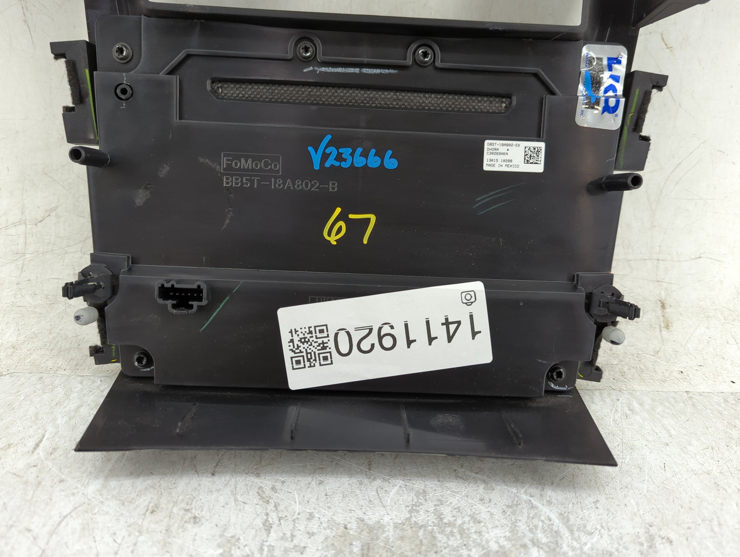 2013 Ford Explorer Radio AM FM Cd Player Receiver Replacement P/N:BB5T-18A802-B Fits OEM Used Auto Parts - Oemusedautoparts1
