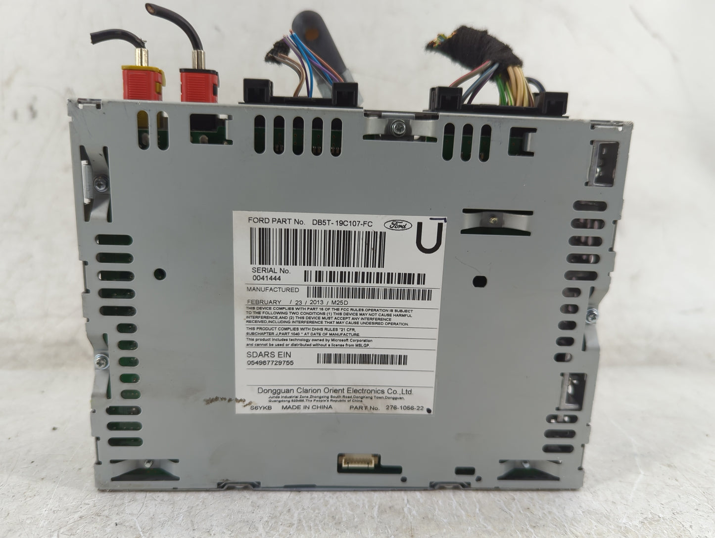2013 Ford Explorer Radio AM FM Cd Player Receiver Replacement P/N:DB5T-19C107-FC Fits OEM Used Auto Parts - Oemusedautoparts