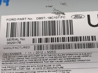 2013 Ford Explorer Radio AM FM Cd Player Receiver Replacement P/N:PU-3617L-A DB5T-19C107-FC Fits OEM Used Auto Parts - Oemus