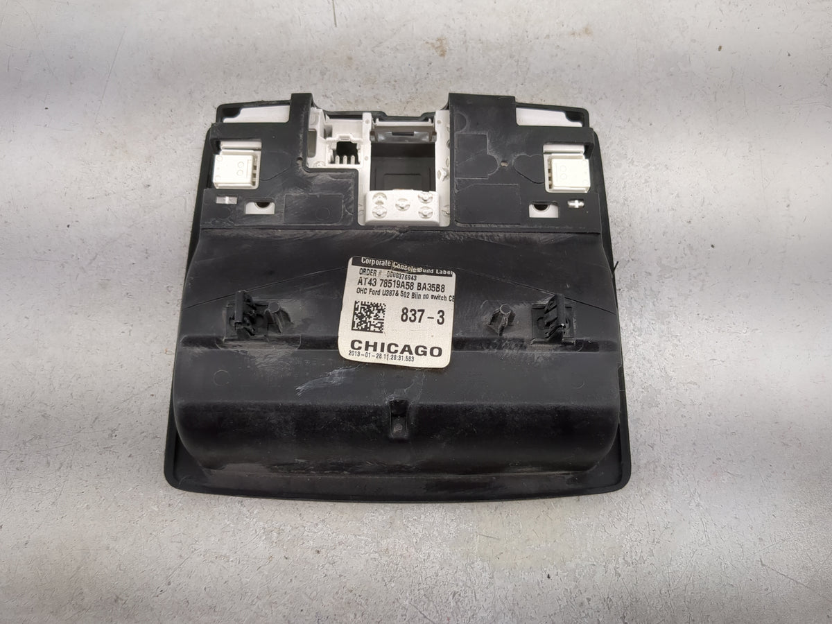2011-2015 Ford Explorer Overhead Roof Console Black 1497373 - Oemusedautoparts1.com