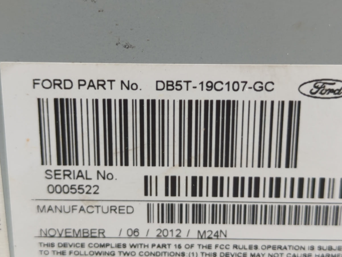 2013-2013 Ford Explorer Am Fm Cd Player Radio Receiver 458940 - Oemusedautoparts1.com