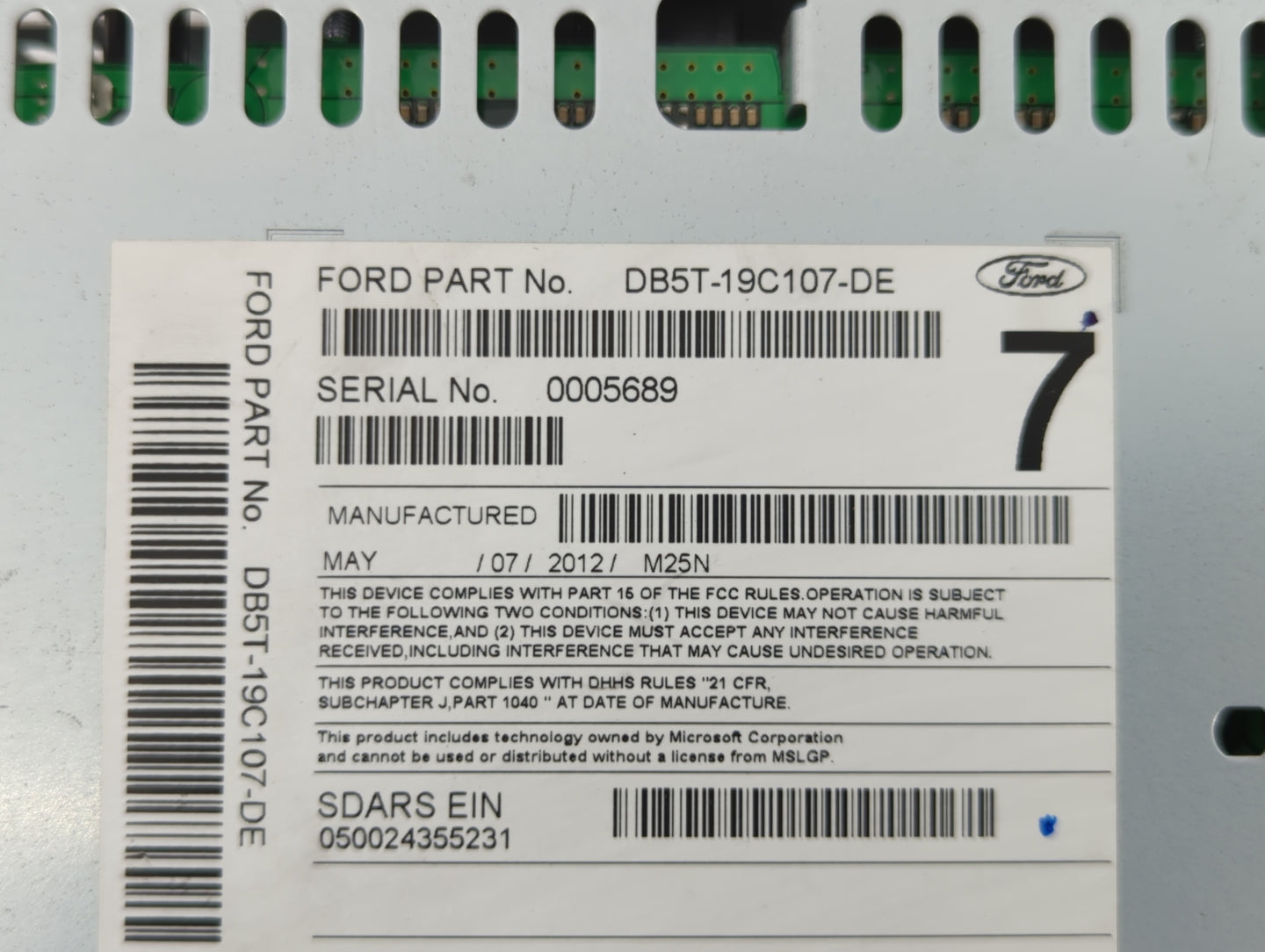 2013-2013 Ford Explorer Am Fm Cd Player Radio Receiver - Oemusedautoparts1.com