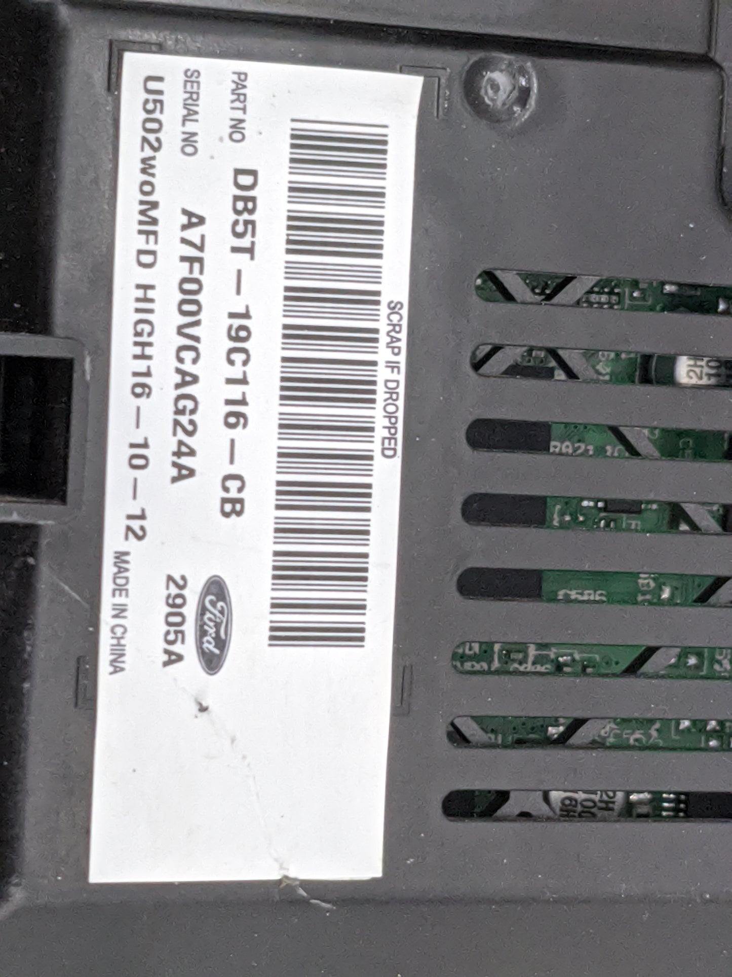 2013-2014 Ford Explorer Information Display Screen 5031058 - Oemusedautoparts1.com