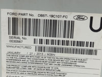 2013 Ford Explorer Radio AM FM Cd Player Receiver Replacement P/N:DB5T-19C107-FC DB5T-19C107-FD Fits OEM Used Auto Parts - O