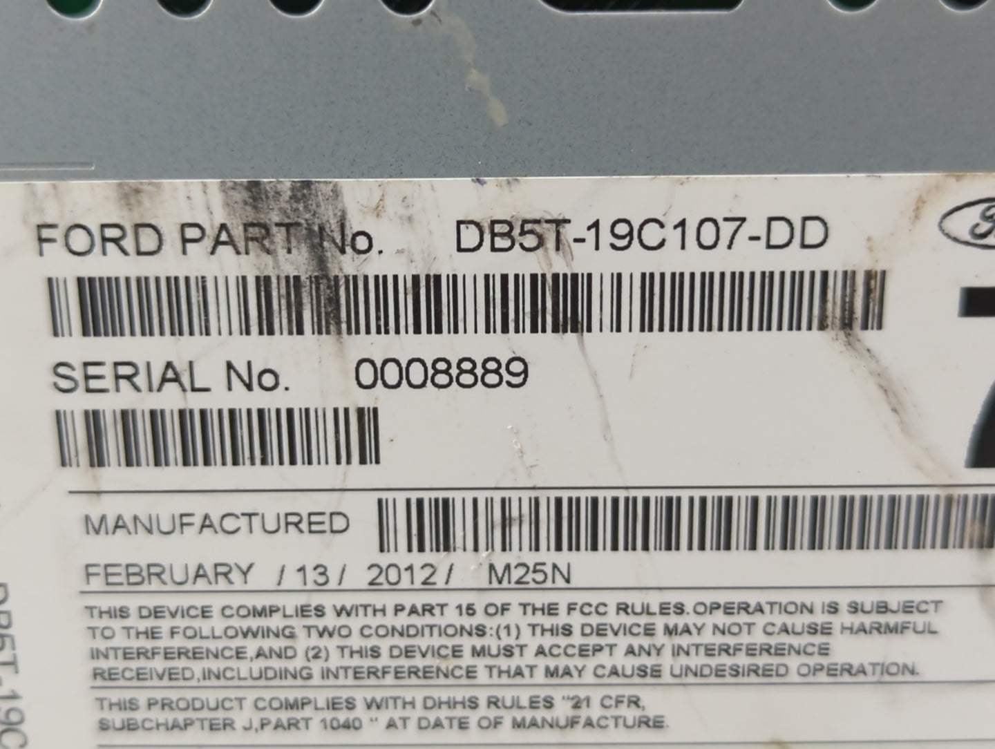 2013-2013 Ford Explorer Am Fm Cd Player Radio Receiver - Oemusedautoparts1.com