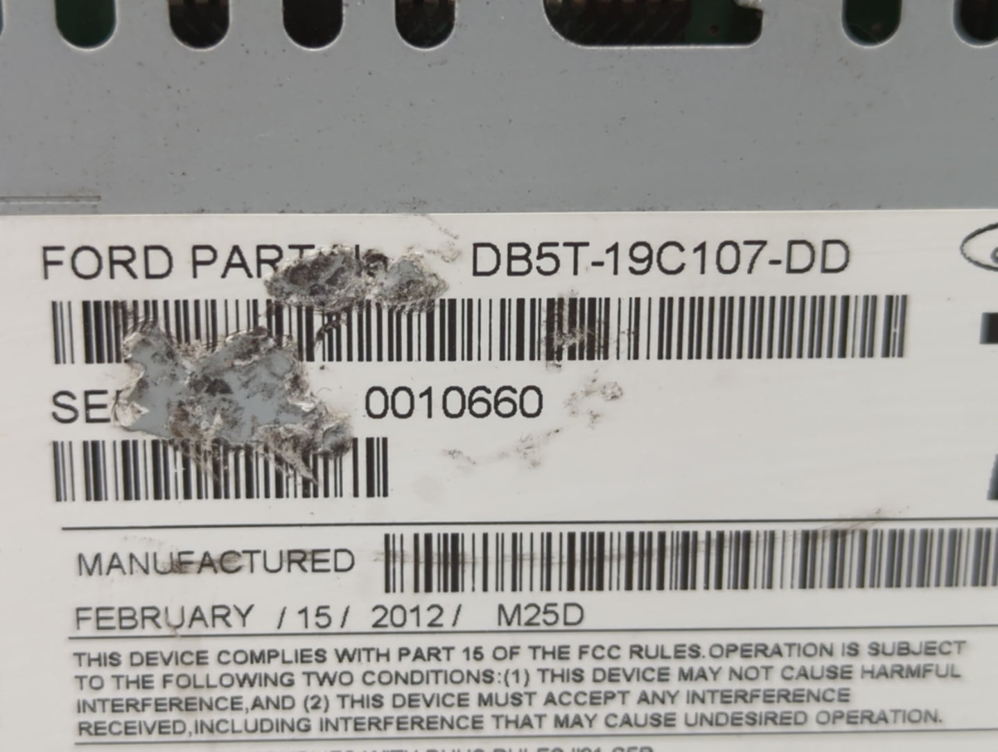 2013-2013 Ford Explorer Am Fm Cd Player Radio Receiver - Oemusedautoparts1.com