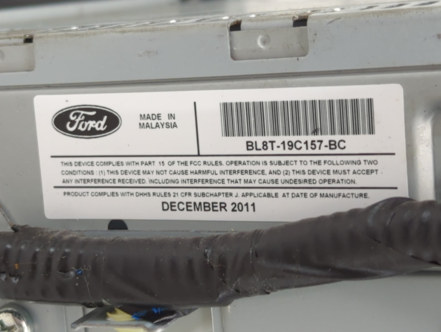2013 Ford Explorer Radio AM FM Cd Player Receiver Replacement P/N:DB5T-18A802-EJ DB5T-18A802-EF, DB5T-18A802-EK Fits OEM Use