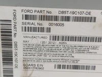 2013 Ford Explorer Radio AM FM Cd Player Receiver Replacement P/N:DB5T-19C107-DD Fits OEM Used Auto Parts - Oemusedautoparts