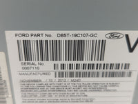 2013 Ford Explorer Radio AM FM Cd Player Receiver Replacement P/N:DB5T-19C107-GC Fits OEM Used Auto Parts - Oemusedautoparts