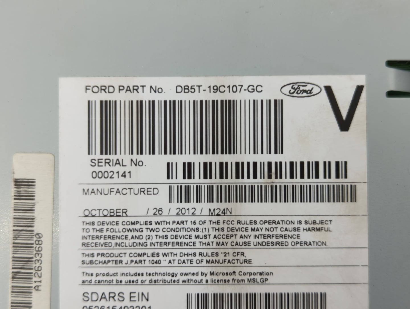 2013-2013 Ford Explorer Am Fm Cd Player Radio Receiver - Oemusedautoparts1.com