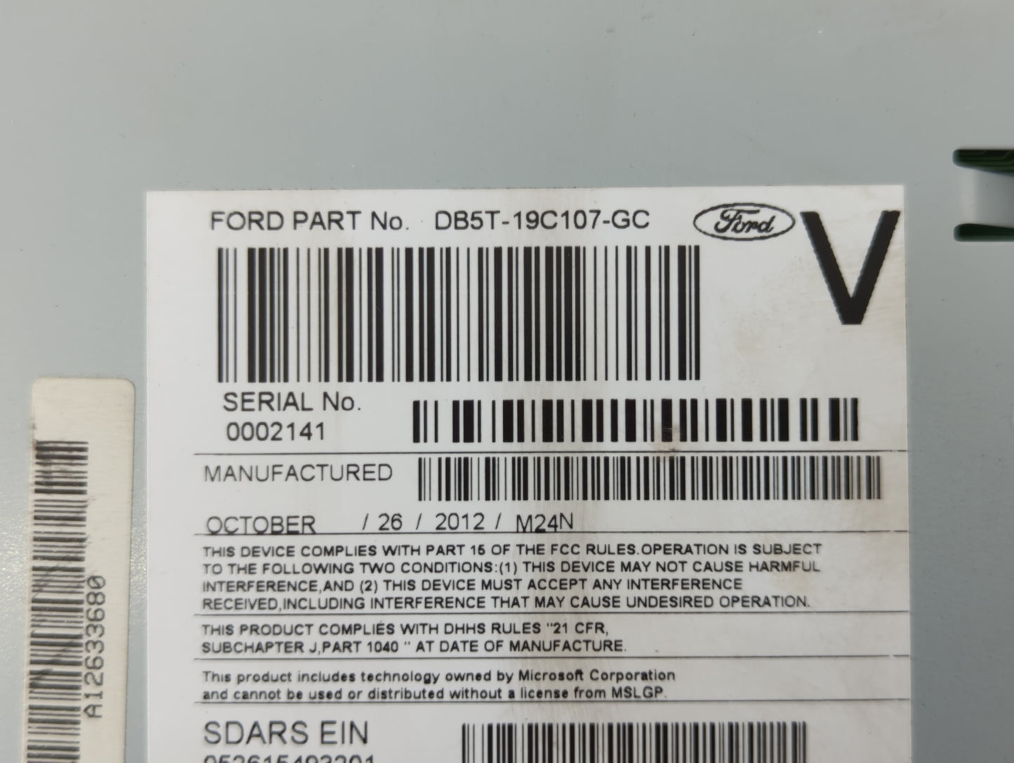 2013-2013 Ford Explorer Am Fm Cd Player Radio Receiver - Oemusedautoparts1.com