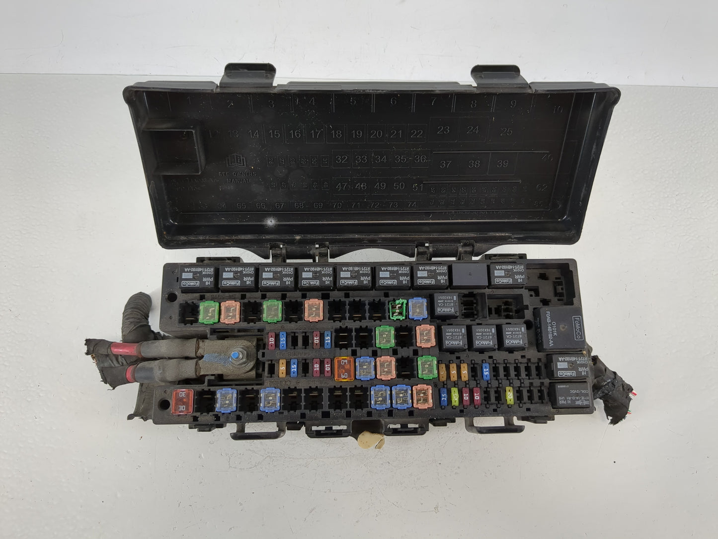 2011-2014 Ford F-150 Fusebox Fuse Box Panel Relay Module P/N:DL3T-12A581BAG Fits Fits 2011 2012 2013 2014 OEM Used Auto Part