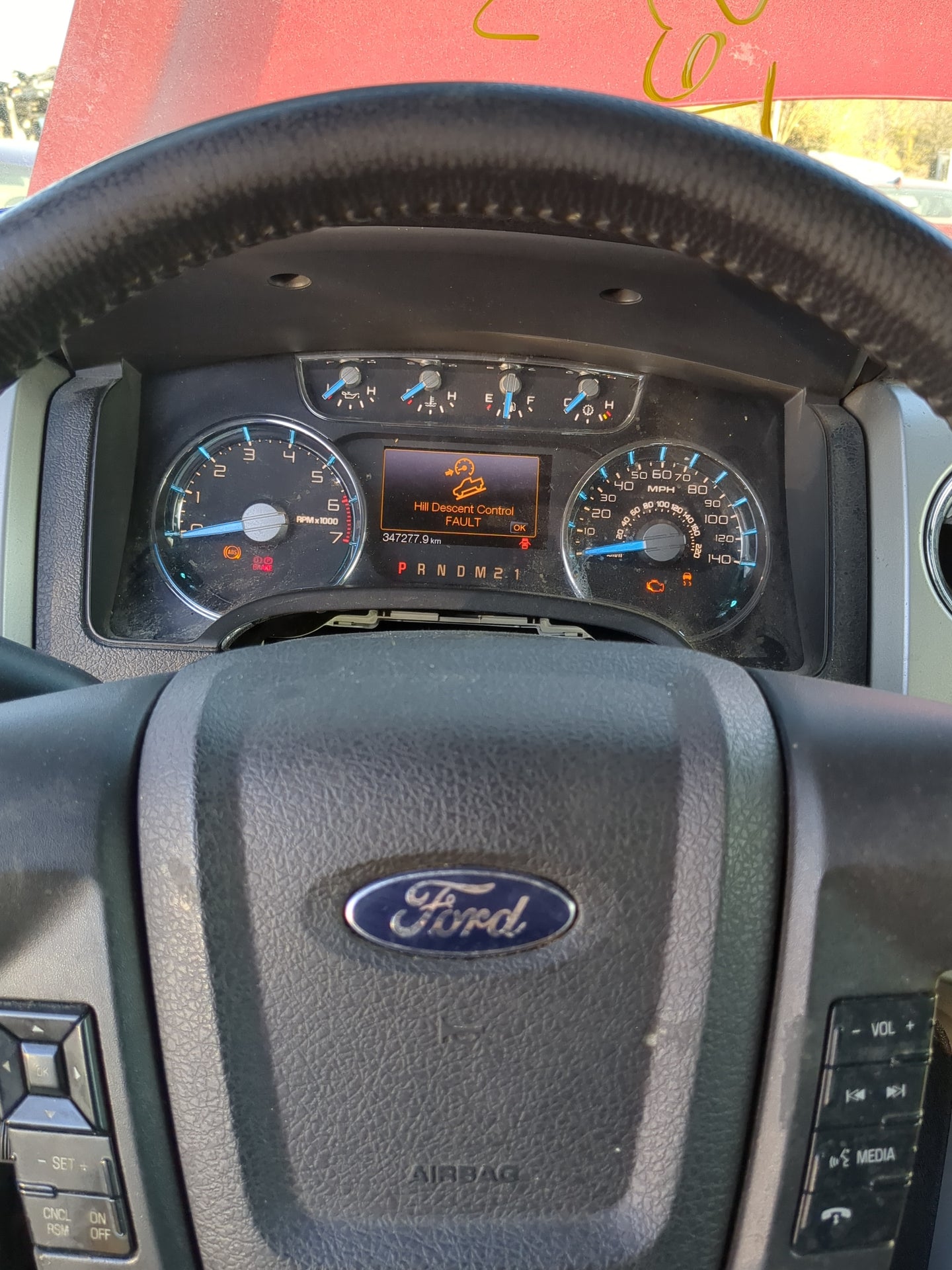 2013 Ford F-150 Instrument Cluster Speedometer Gauges Fits OEM Used Auto Parts - Oemusedautoparts1.com