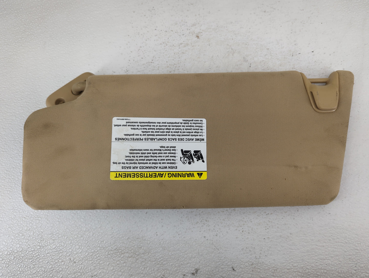 2011-2014 Ford F-150 Sun Visor Shade Replacement Passenger Right Mirror Fits Fits 2011 2012 2013 2014 OEM Used Auto Parts - 