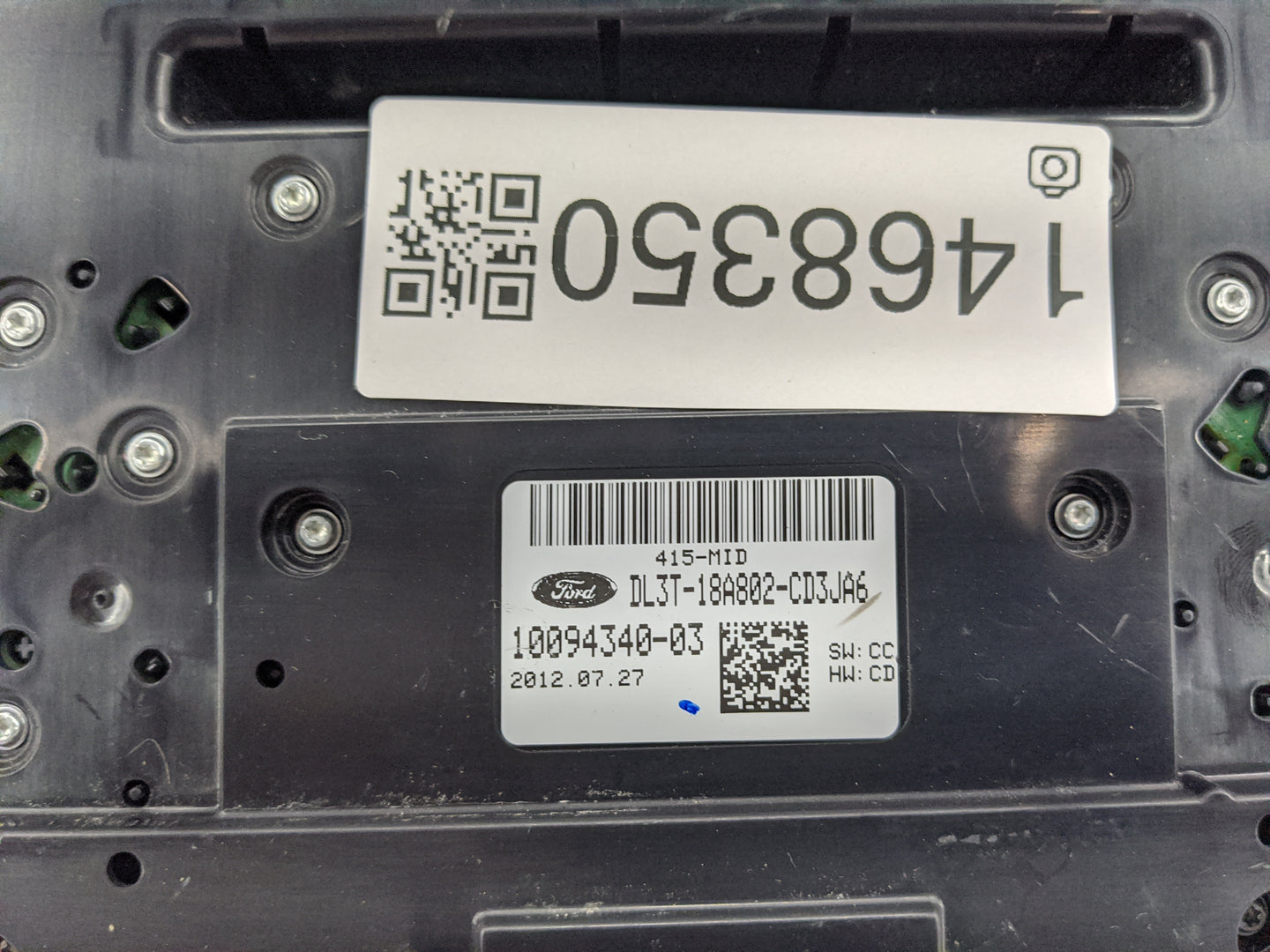 2013 Ford F150 Climate Control Module Temperature AC/Heater Replacement P/N:DL3T-18A802-CD3JA6 10094340-03 Fits OEM Used Aut