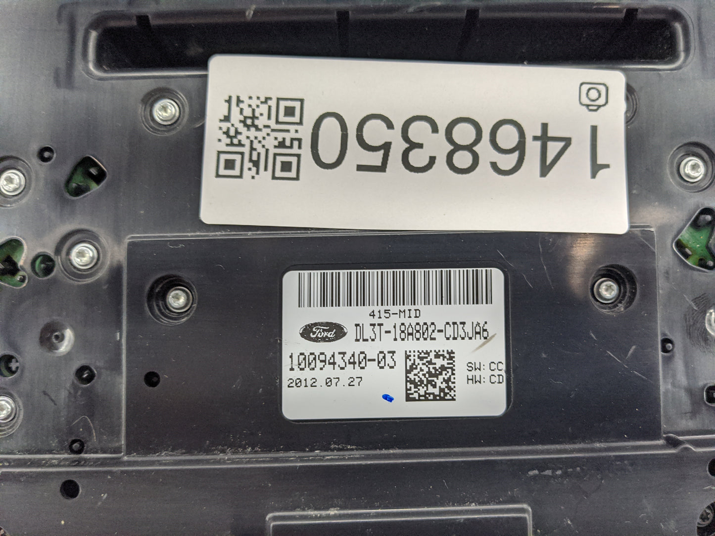 2013 Ford F150 Climate Control Module Temperature AC/Heater Replacement P/N:DL3T-18A802-CD3JA6 10094340-03 Fits OEM Used Aut