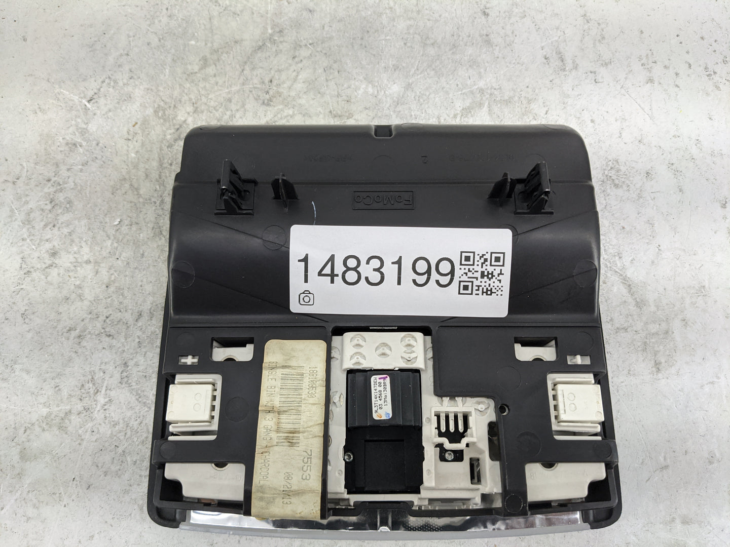 Ford F150 Overhead Console W/rear Climate Control Black - Oemusedautoparts1.com