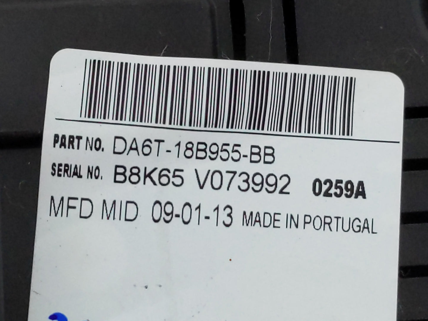2013 Ford Fiesta Radio AM FM Cd Player Receiver Replacement P/N:DA6T-18B955-BB Fits OEM Used Auto Parts - Oemusedautoparts1.
