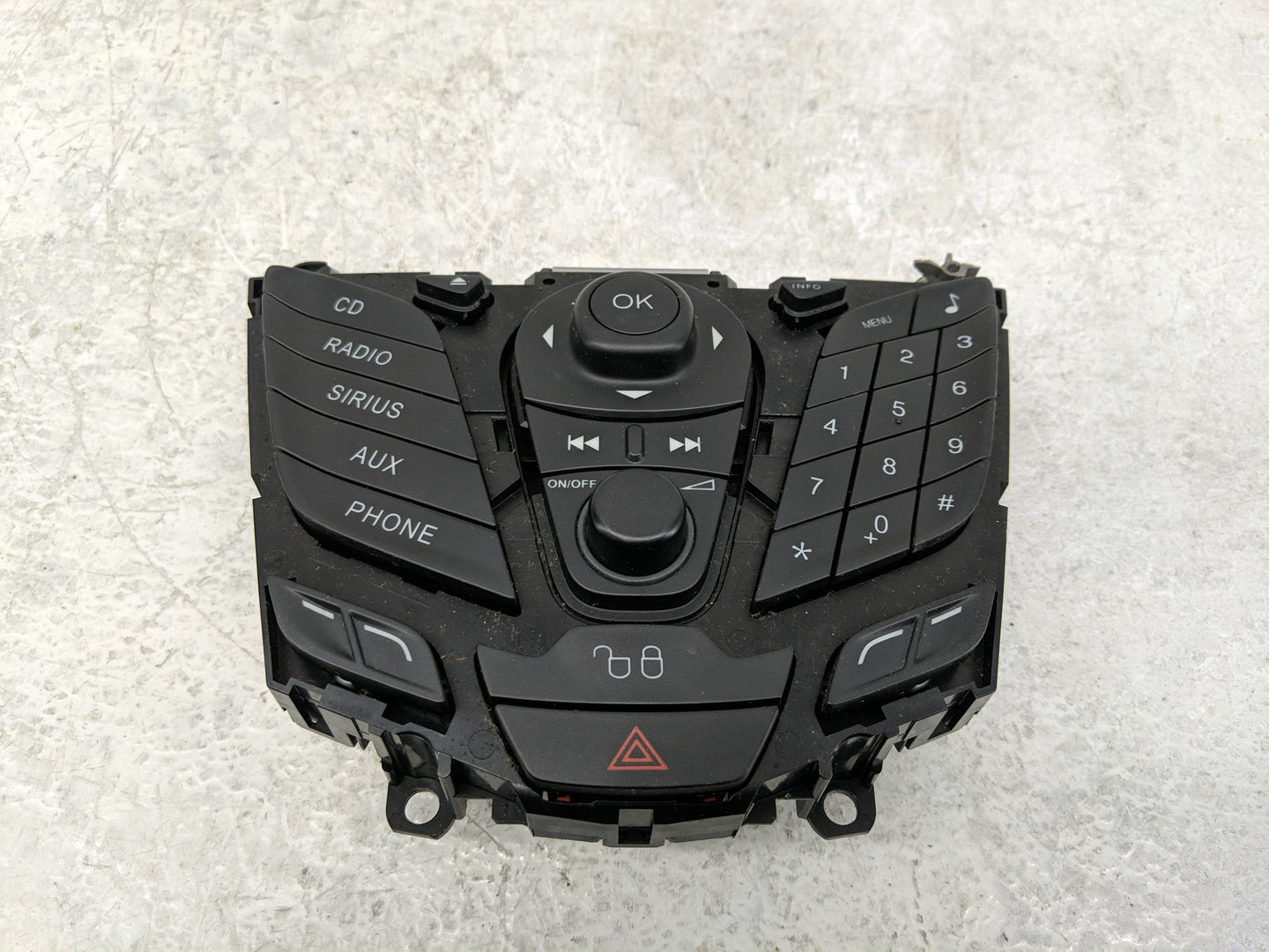 2011-2013 Ford Fiesta Radio AM FM Cd Player Receiver Replacement P/N:AE8T18K811BA Fits Fits 2011 2012 2013 OEM Used Auto Par