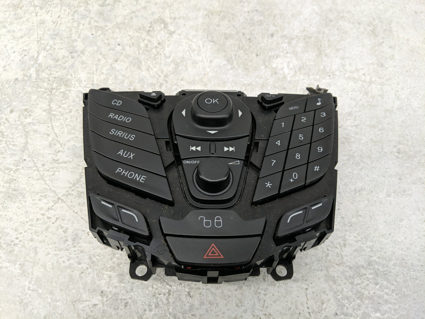 2011-2013 Ford Fiesta Radio AM FM Cd Player Receiver Replacement P/N:AE8T18K811BA Fits Fits 2011 2012 2013 OEM Used Auto Par