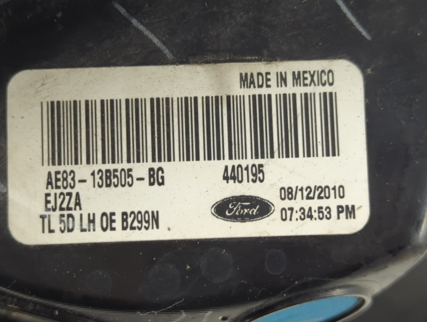 2011-2013 Ford Fiesta Tail Light Assembly Driver Left OEM P/N:AE83-13B505-BG Fits Fits 2011 2012 2013 OEM Used Auto Parts - 
