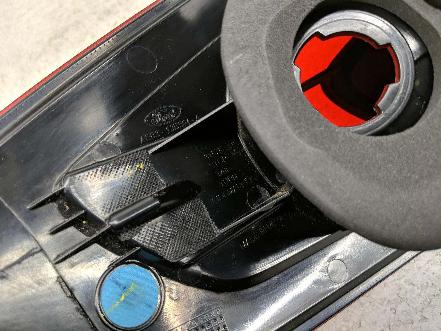 2011-2013 Ford Fiesta Tail Light Assembly Passenger Right OEM P/N:AE83-13B504-A Fits Fits 2011 2012 2013 OEM Used Auto Parts