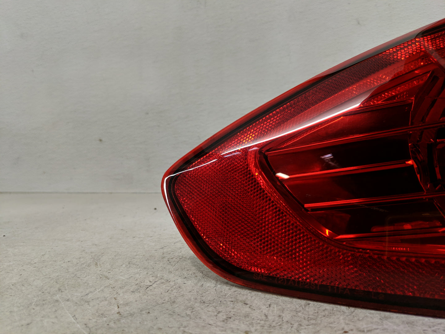 2011-2013 Ford Fiesta Tail Light Assembly Driver Left OEM P/N:AE83-13B505-AC Fits Fits 2011 2012 2013 OEM Used Auto Parts - 