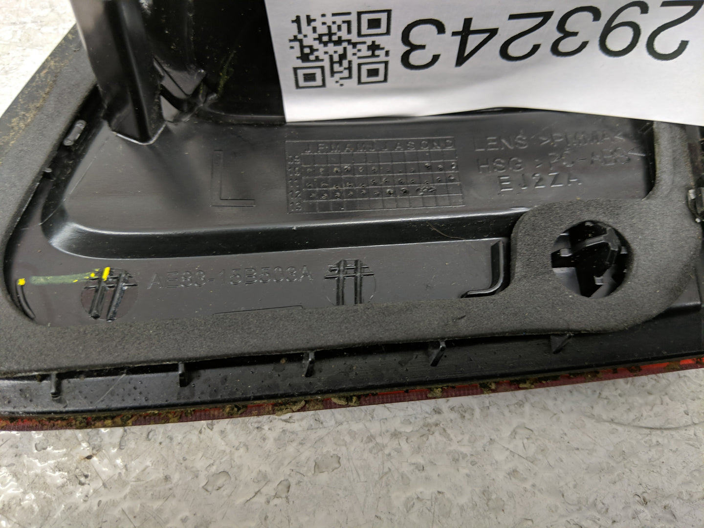 2011-2013 Ford Fiesta Tail Light Assembly Driver Left OEM P/N:AE83-15B503A AE83-15B503-AC Fits Fits 2011 2012 2013 OEM Used 