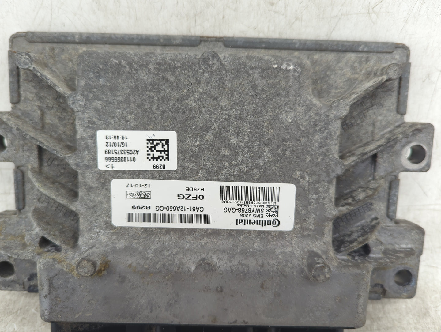 2012-2013 Ford Fiesta PCM Engine Control Computer ECU ECM PCU OEM P/N:CA61-12A650-CG Fits Fits 2012 2013 OEM Used Auto Parts